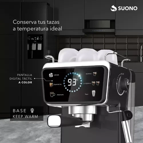 Cafetera Espresso Digital 1.5litros 20 Bar 1350w Color Negro 7