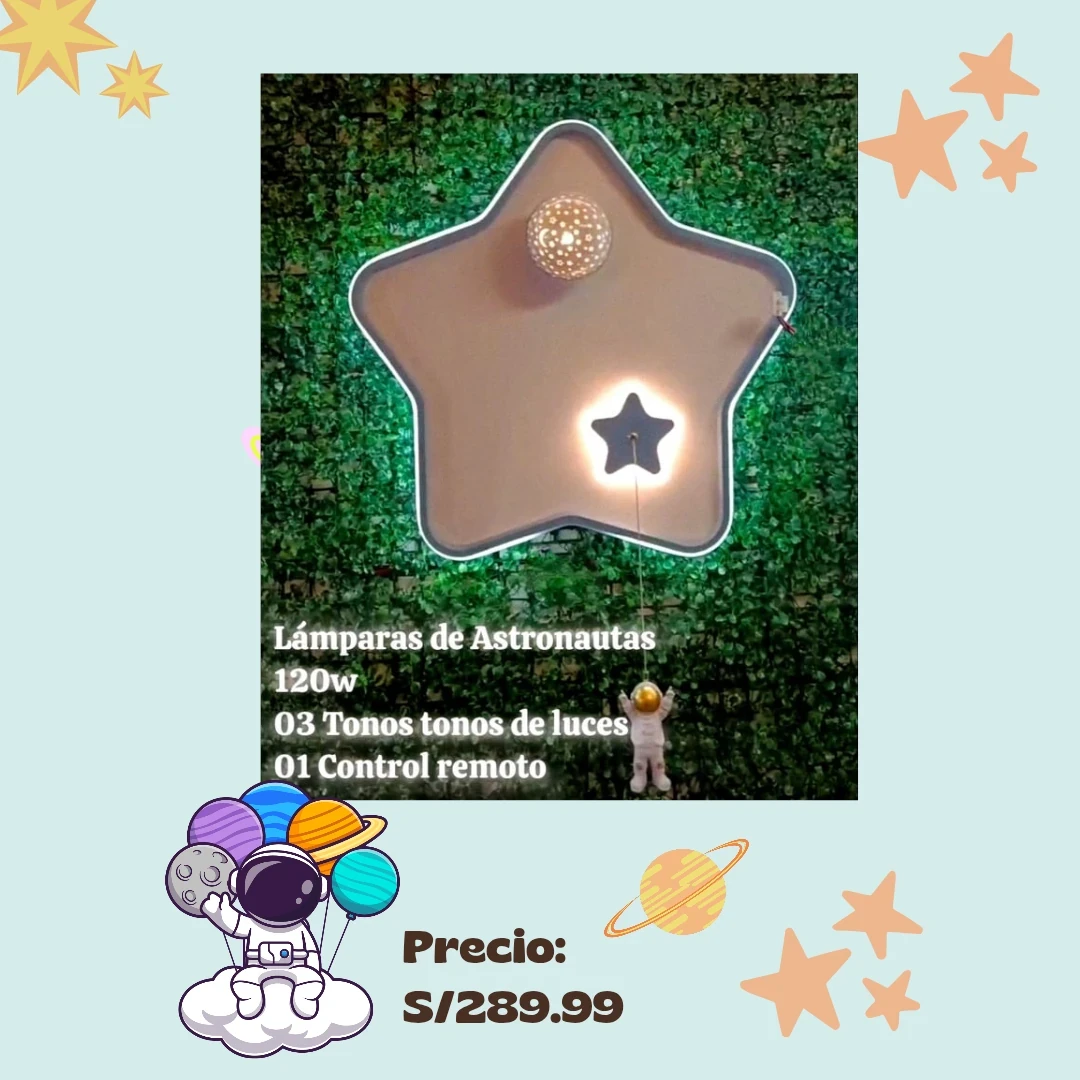 Lámpara de Techo Modelo Estrella 