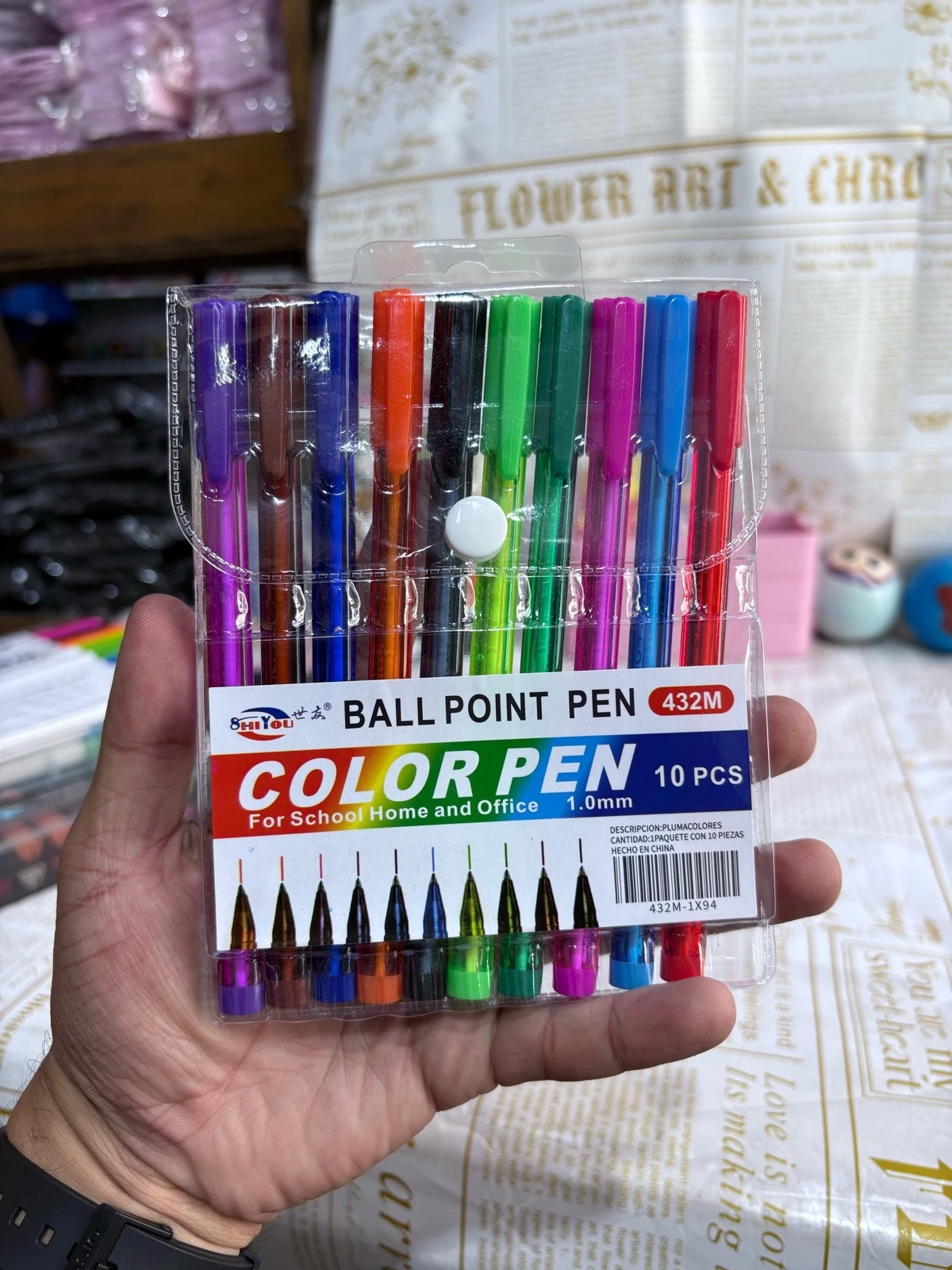 Set de 10 plumas de gel  2