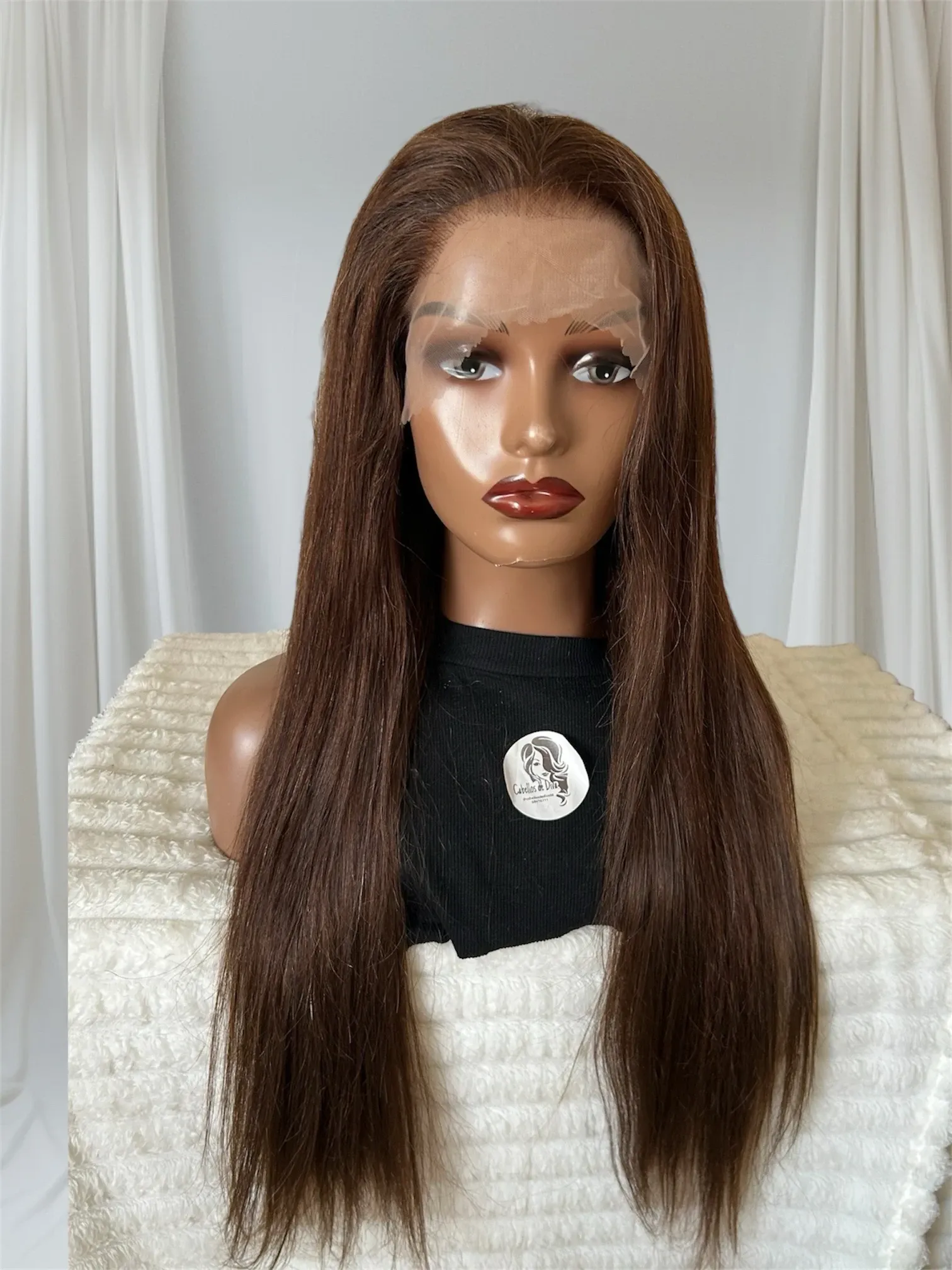 Peluca cabello humano 30 pulgadas, frontla 13x6, 180 % densidad  2