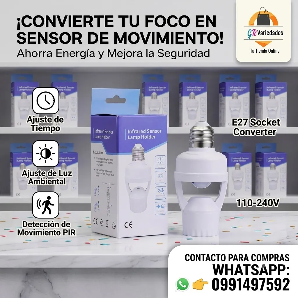 Porta foco con sensor