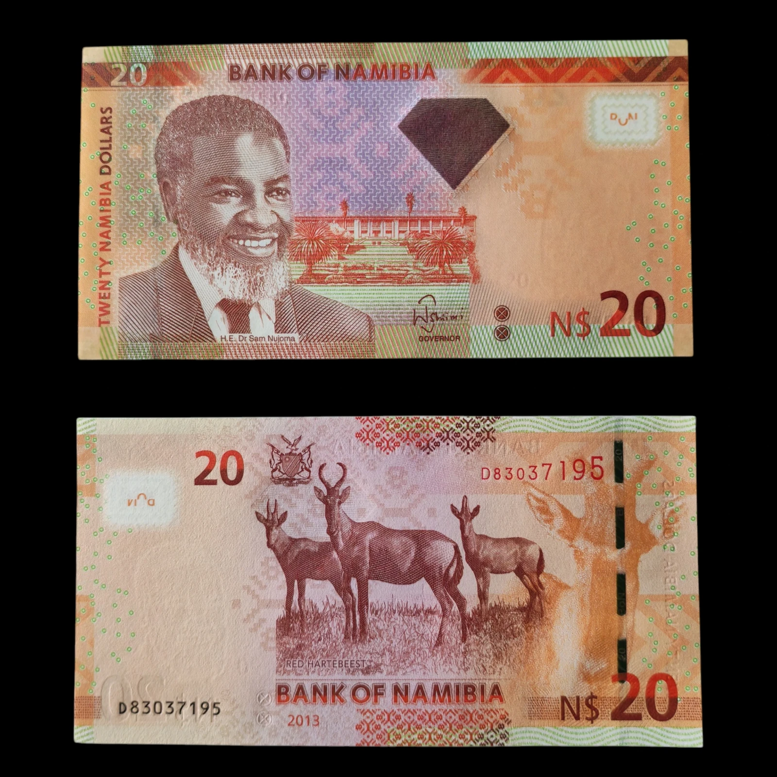 ° Namibia 20 dolares "diamante" UNC