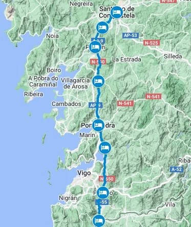 EL CAMINO PORTUGUÉS A SANTIAGO DE COMPOSTELA 10