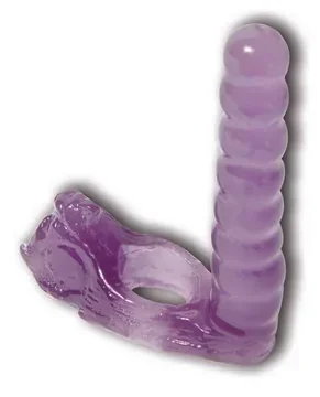 Triple estimulador p/ doble penetrac.(Anal . vaginal. clitorial) Amarillo/ rojo
