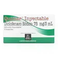 QUIMAR 75 MG CJA X 6 AMP DICLOFENACO ARMOFAR