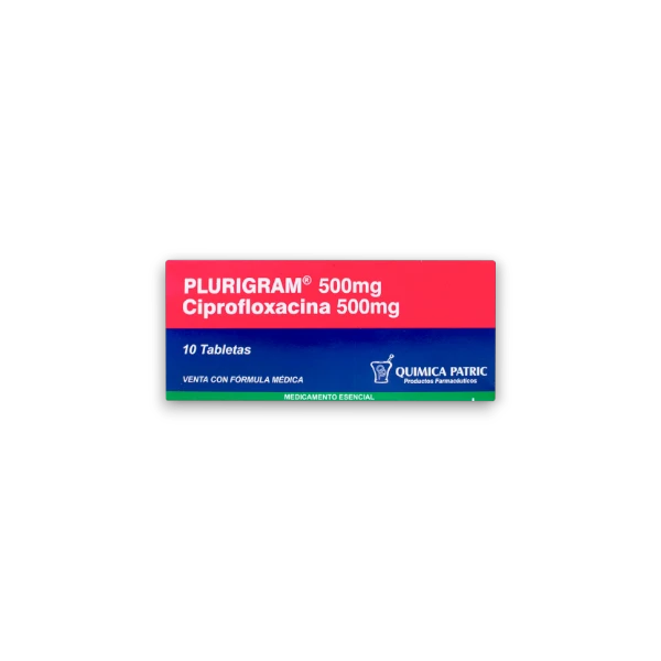 PLURIGRAM 500 MG X 10 TBL CIPROFLOXACINA