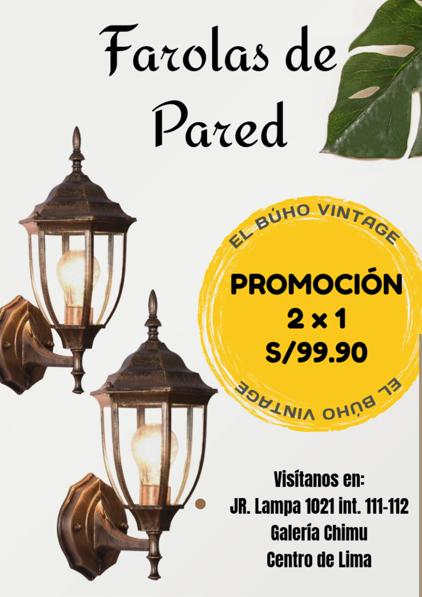 Farola de Pared  4