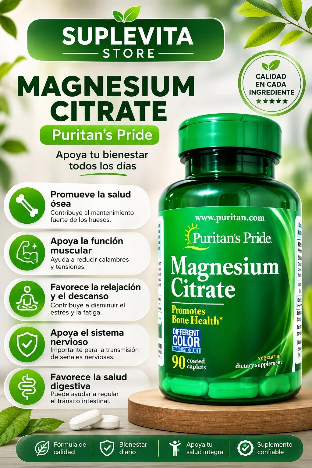 Puritan's Pride Magnesium Citrate