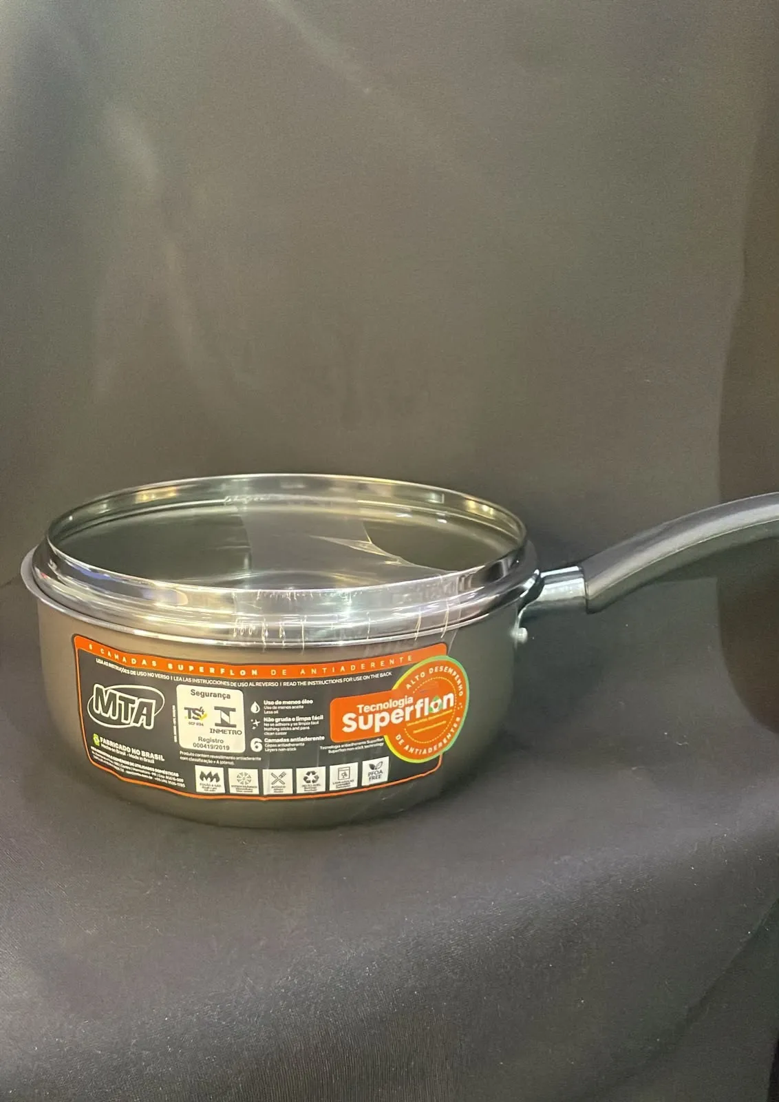 CACEROLA 18CM SUPERTEFLON C/MANGO