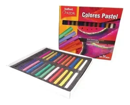 Gises pastel con 24 colores 4