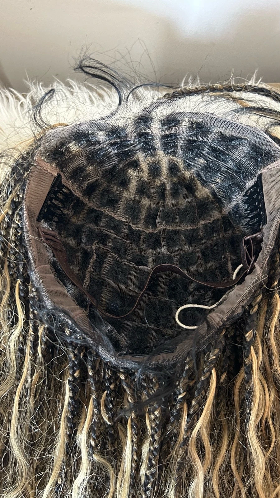 Peluca  de trenzas mezclada , 24 pulgadas, frontal lace 360 5