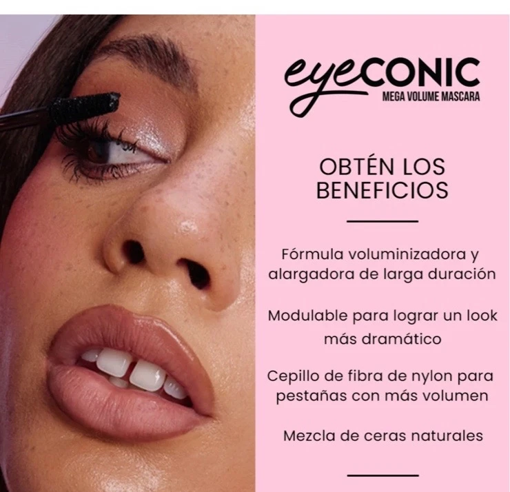 EYECONIC - MASCARA PARA PESTAÑAS - MEGA VOLUMEN beauty creations 2