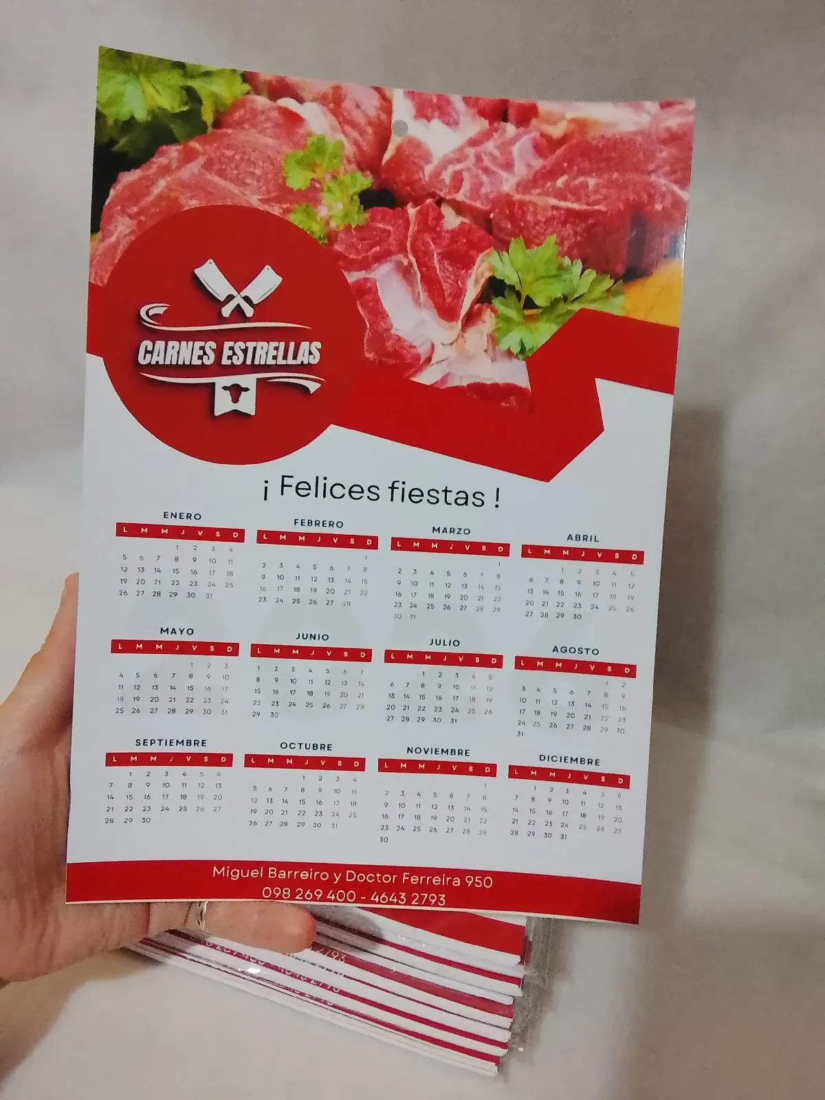 Calendario de pared pack por 20 unidades  2
