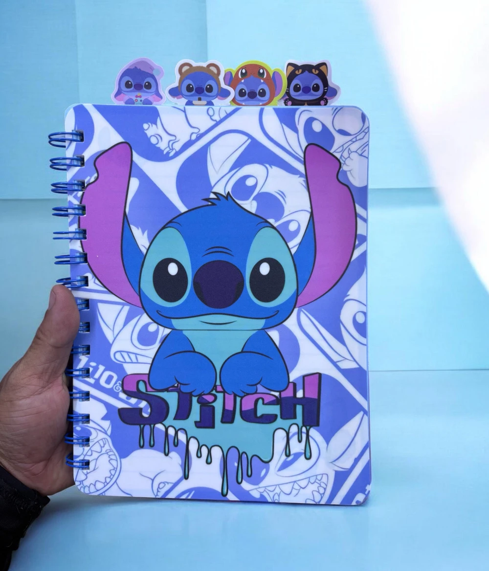 Libreta francesa dible espiral de 80 hojas con separadores 2