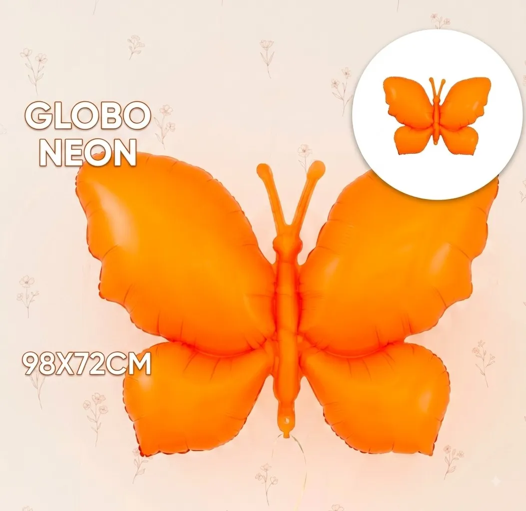 Globo neon mariposa 98x72cm  4