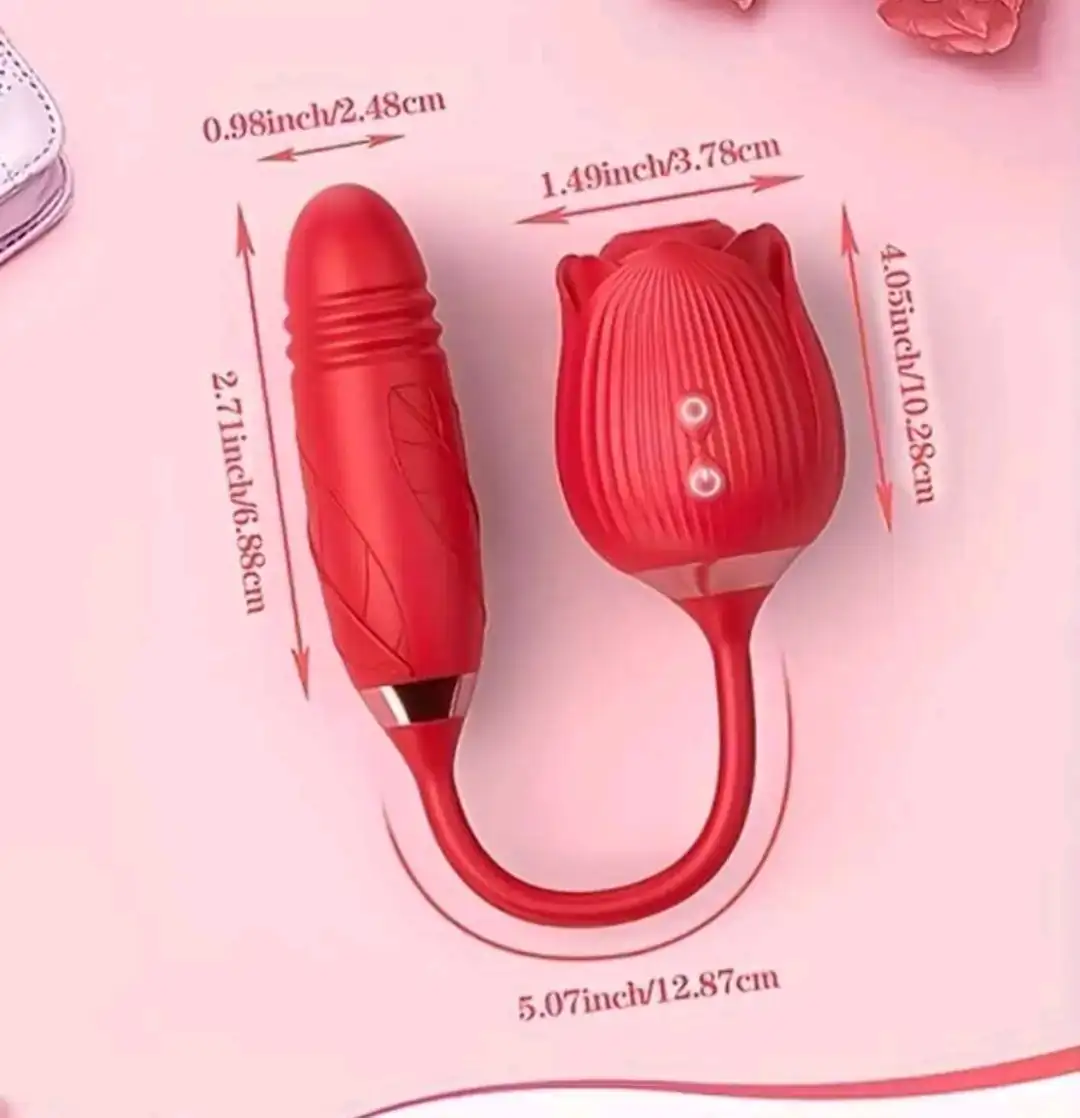 Flor de succión+vibrador anal/vaginal  2