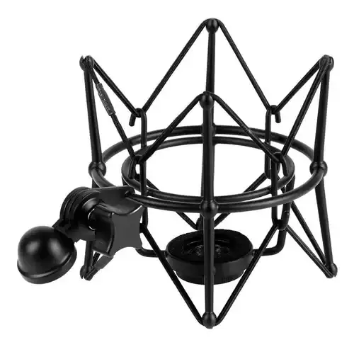 ARAÑA SOPORTE A ROSCA PARA MICROFONO CONDENSADOR MATERIAL METALICO