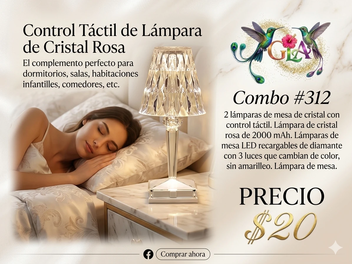 Lampra touch para mesita de noche 