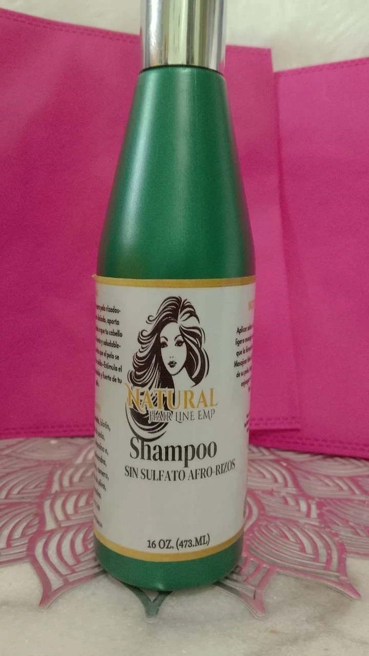 Shampoo Natural  Sin Sulfato Para Rizos