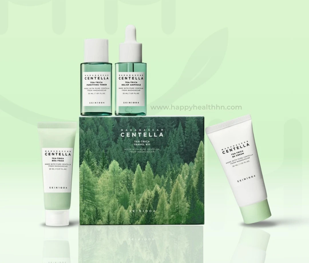 Skin1004 - Kit Viaje Tea-Trica - Combate Brotes + Calma Inflamación + Repara Barrera