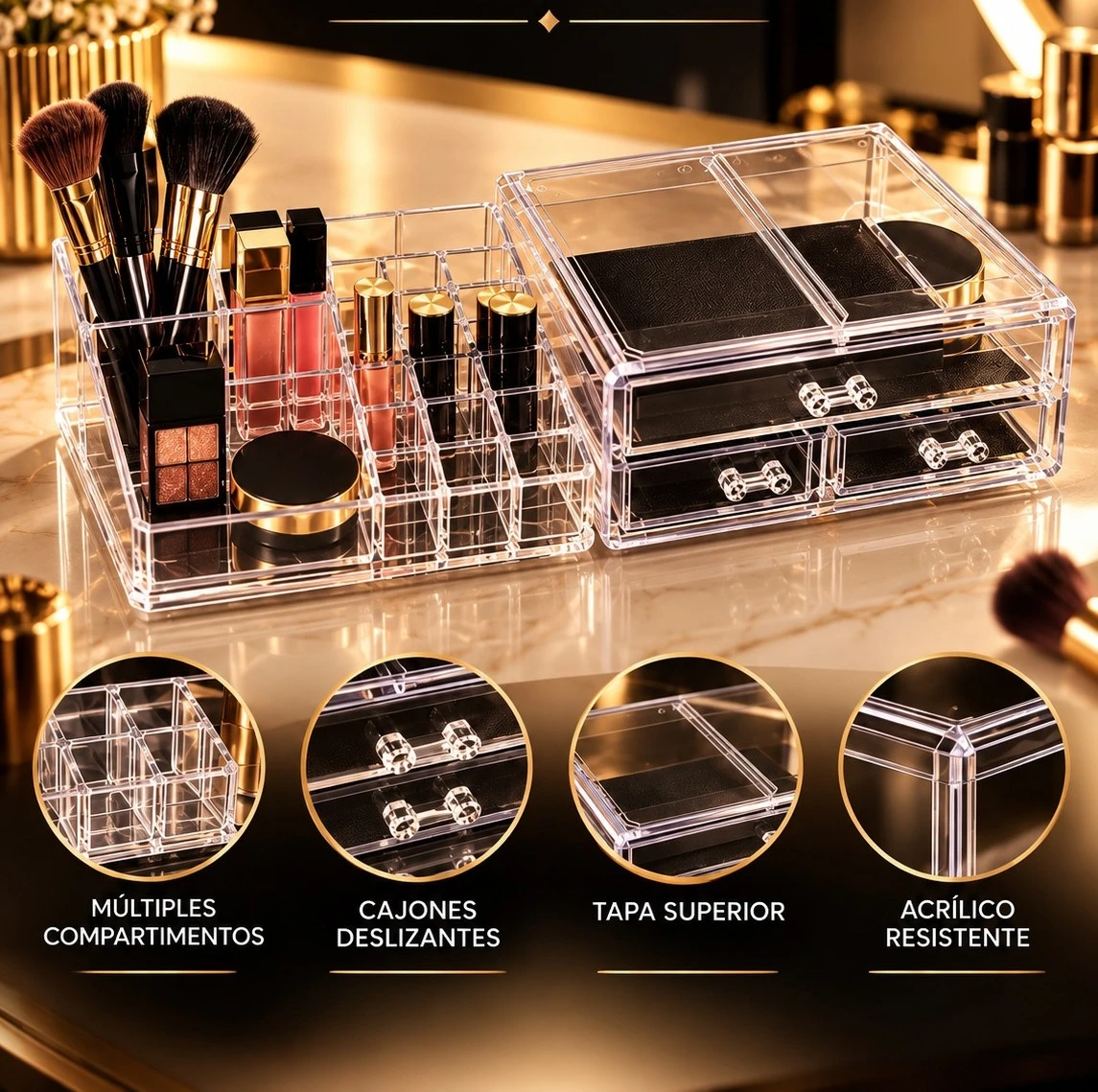 ORGANIZADOR DE MAQUILLAJE