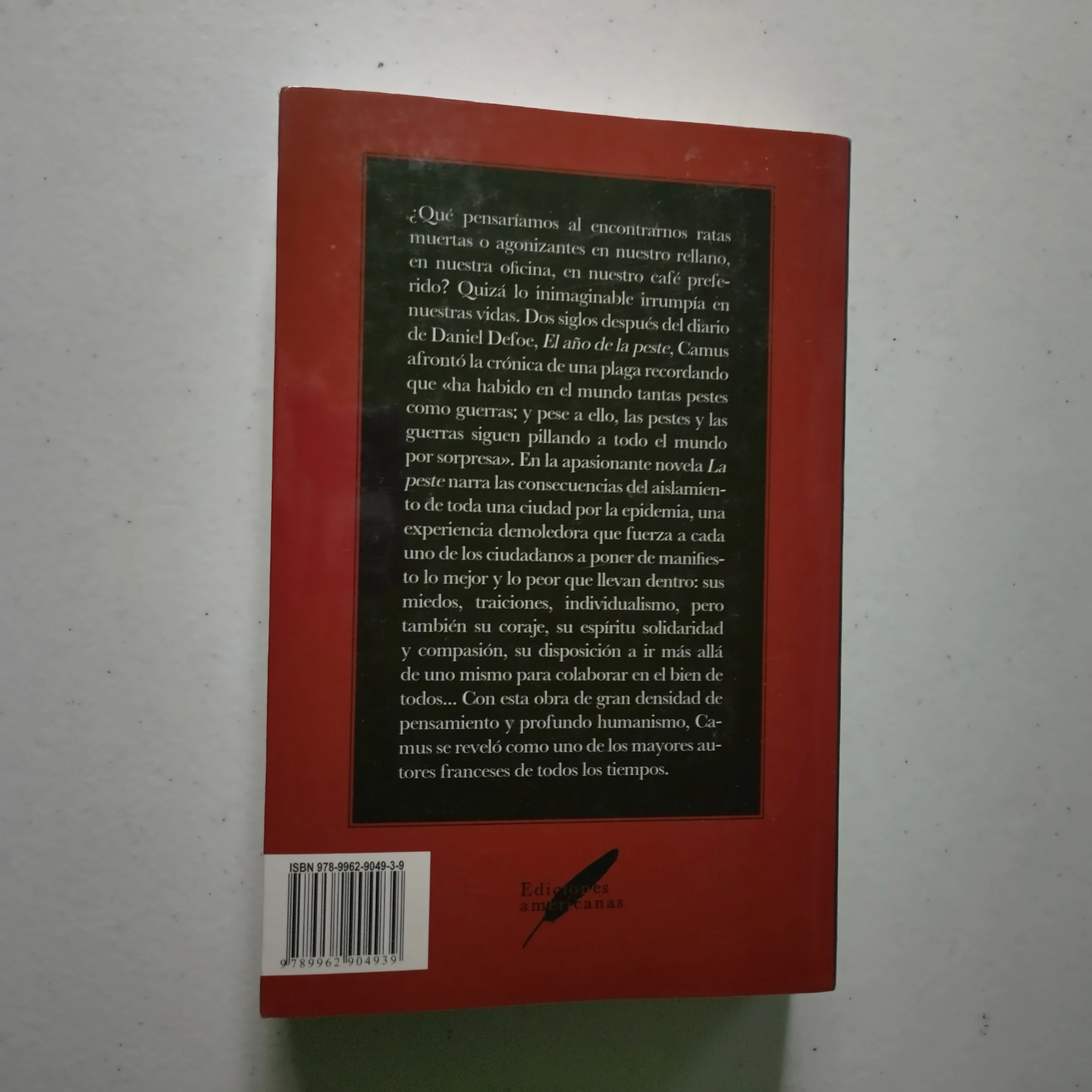 La peste, Albert Camus, nuevo  2