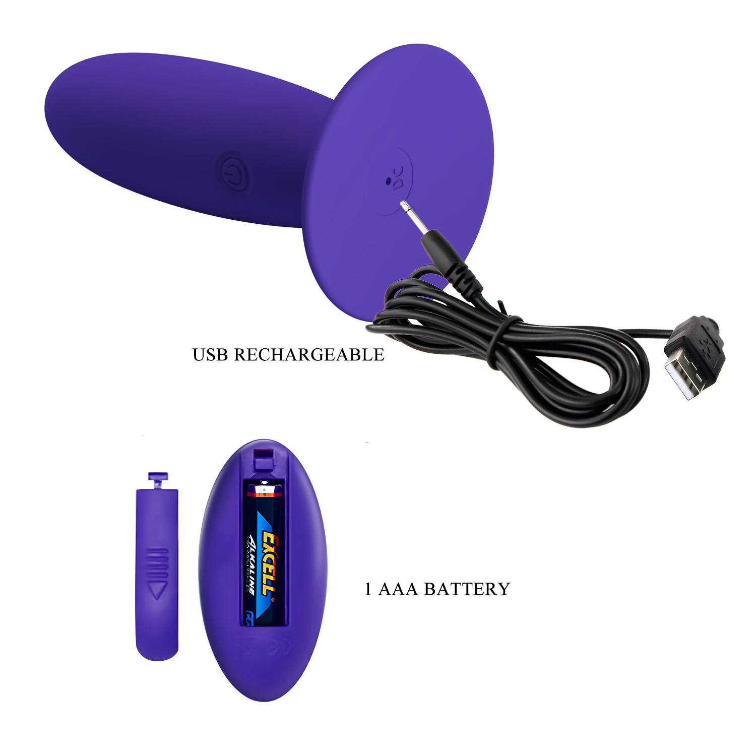 Vibrador Plug anal - con control 4
