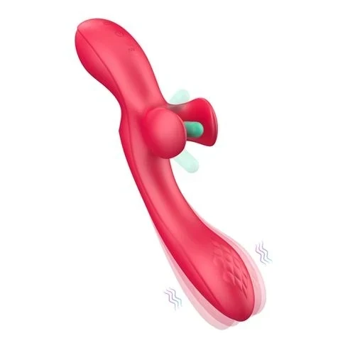 Vibrator With Flapping Tickler Doucetap 3