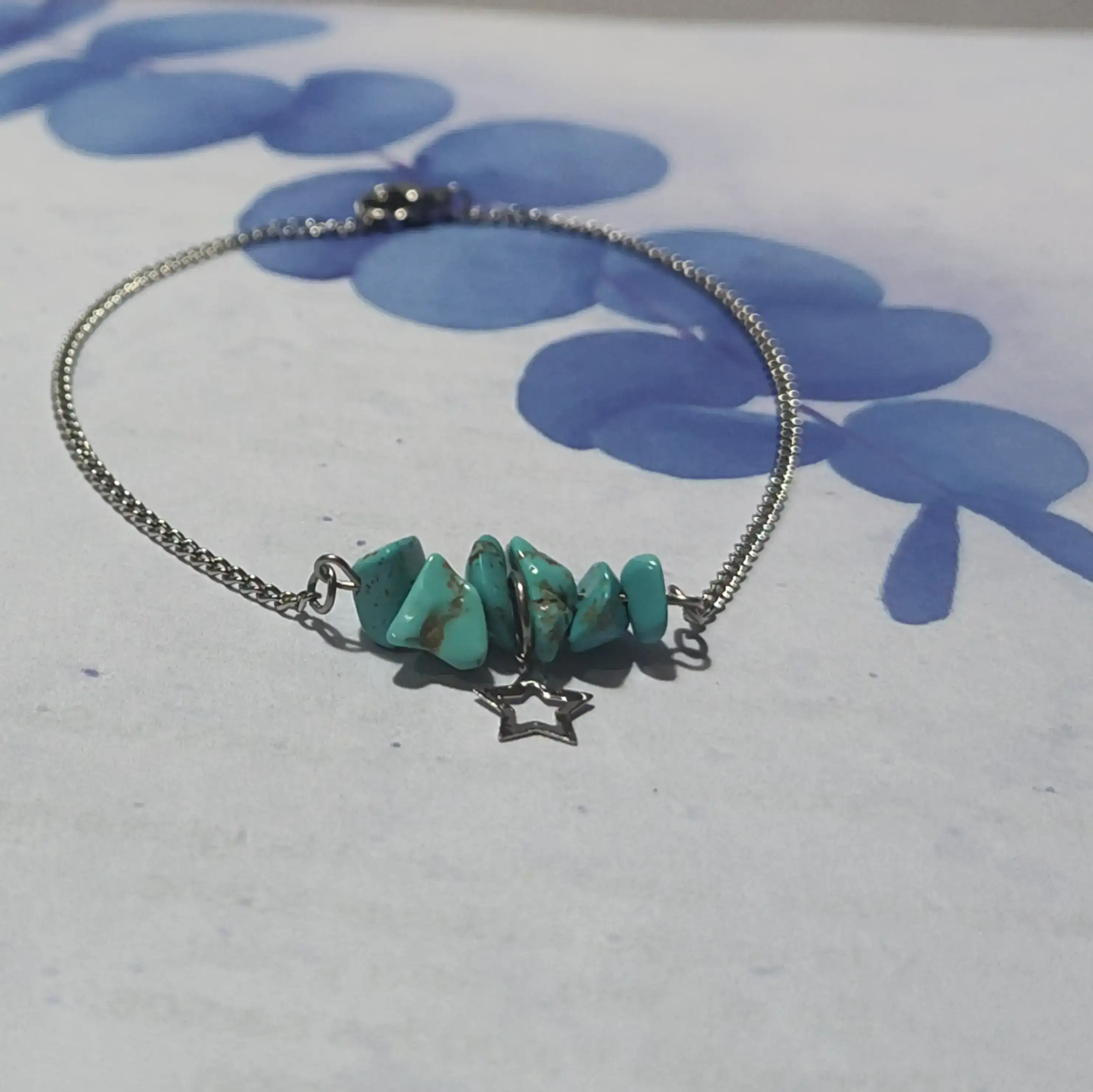  Pulsera/ tobi Star turquesa