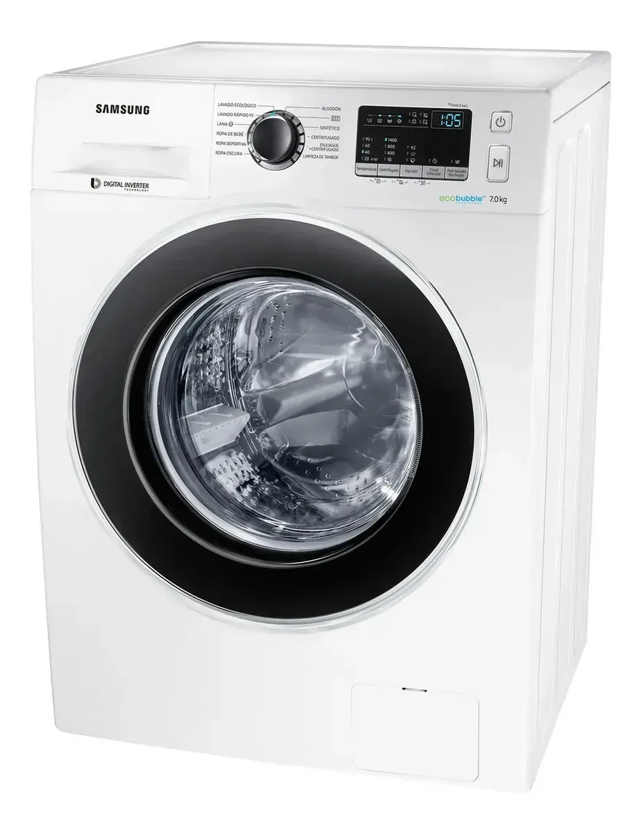 Lavarropas automático Samsung WW70J4463G inverter blanco 7kg 220 V