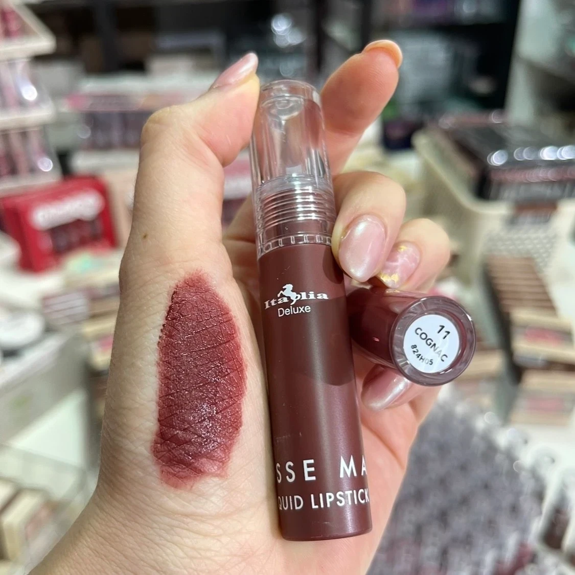 Labial Mousse Matte Liquid Lipstick tono 11 cognac ☺️💖 2