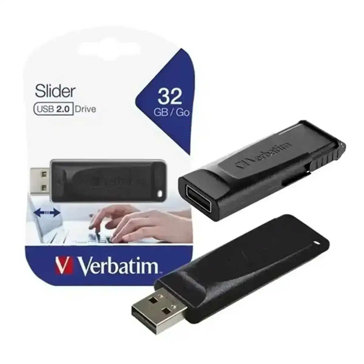 PENDRIVE VERBATIM SLIDER 32GB 2.0