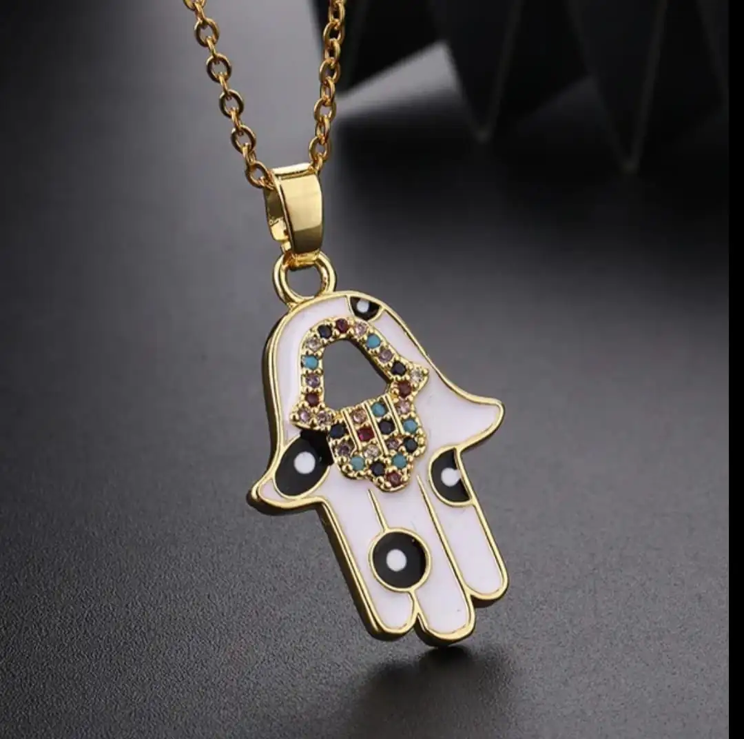Cadena con dije de manita LT9760 