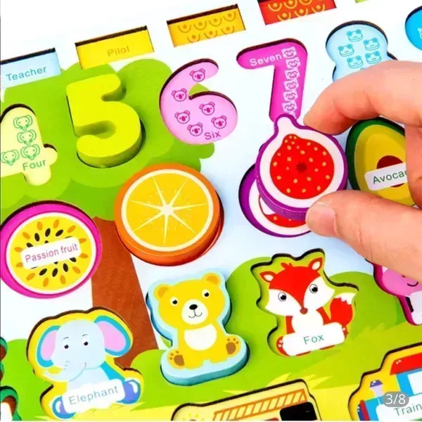 Juego montessori pesca y figuras 3