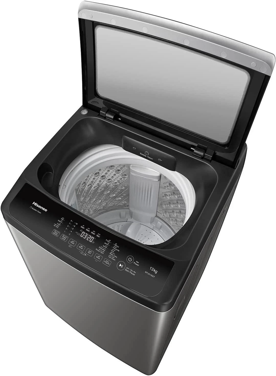 LAVARROPAS HISENSE 13KG CARGA SUPERIOR  COLOR TITANIUM WTJA1302T 3