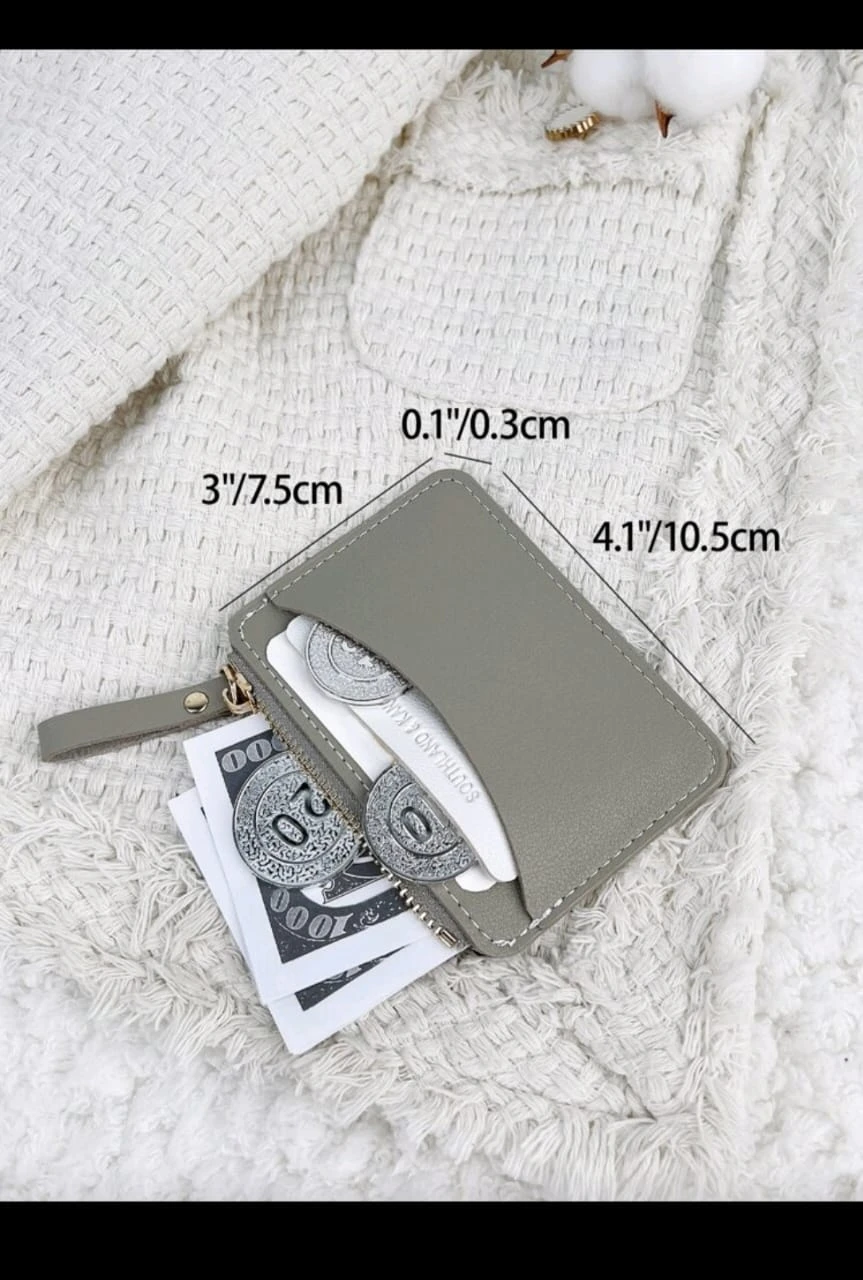 Monedero Tarjetero Southland Ultra-Slim– Diseño Minimalista en Poliuretano con Cierre Dorado. 4