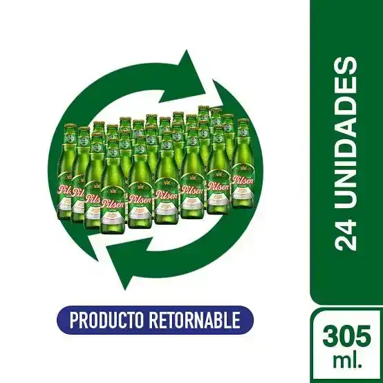Cerveza Pilsen 305 ml Retornable por Caja