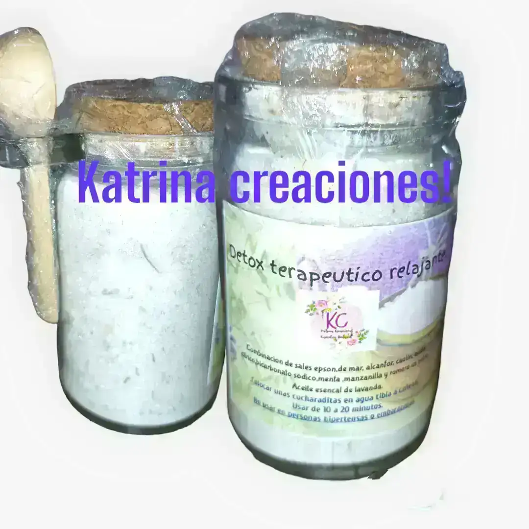 Sales de baño o pies terapeuticas detox relajantes
