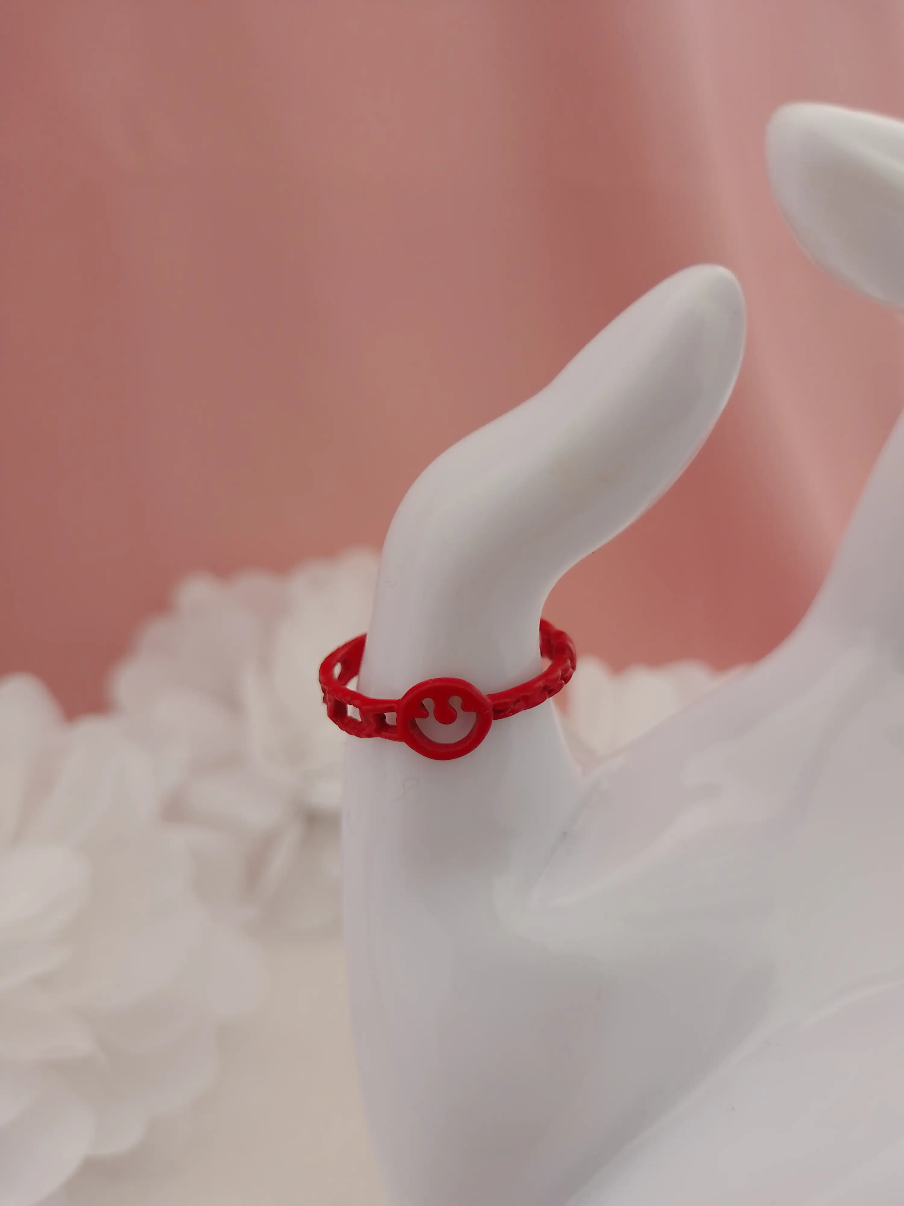 Anillo happy rojo 