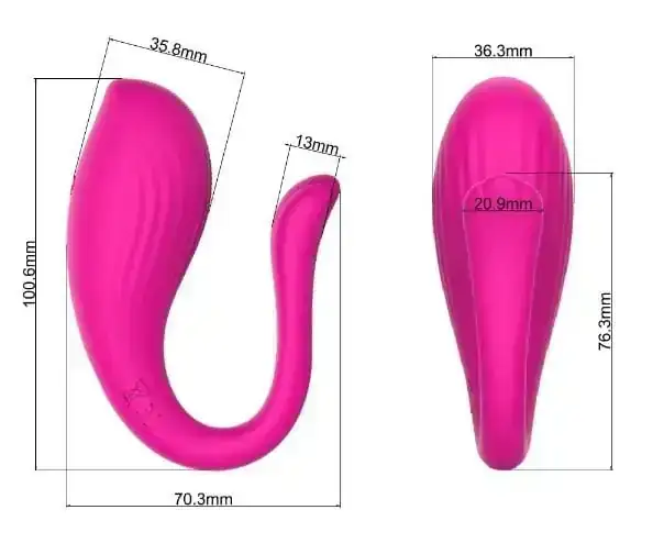 Vibrador con estimulador de clitoris  2