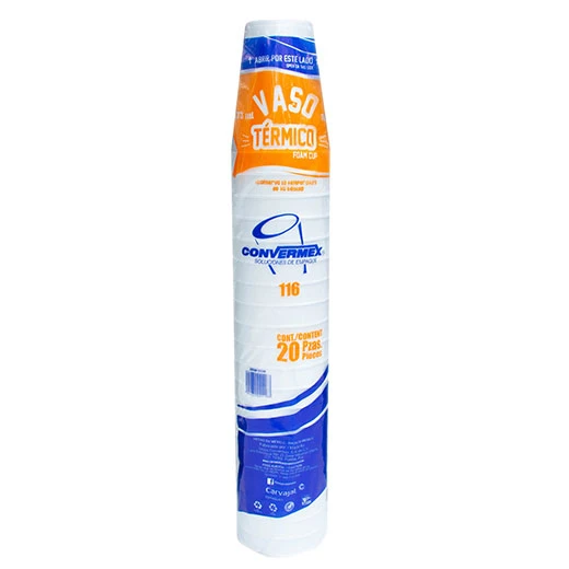 Vaso térmico Convermex 16 oz modelo 116 20 pz