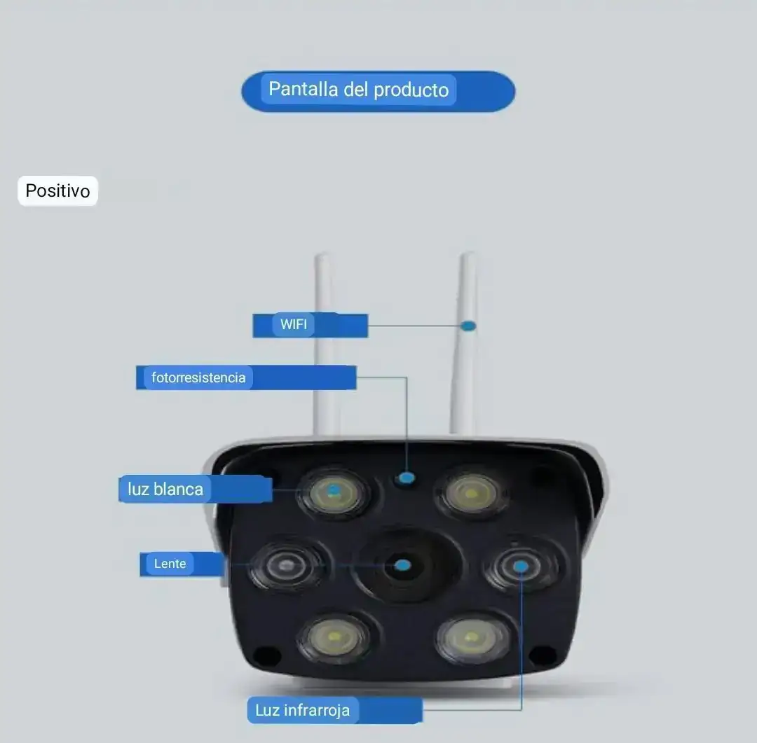 Cámara de seguridad PTZ Fija - VTR-V587 V380 Pro 3