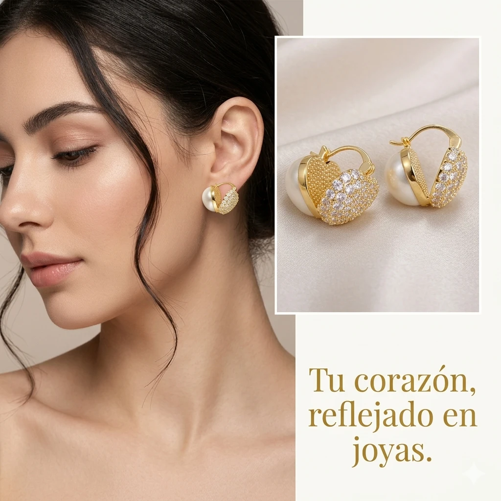 Aretes Corazón 