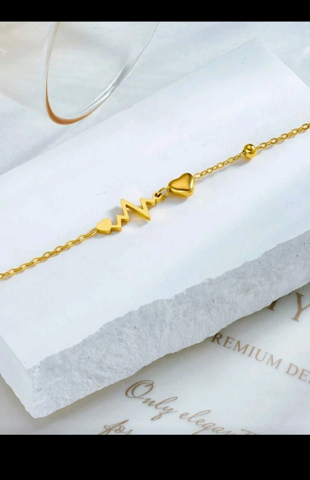 Tobillera con diseño de electrocardiograma  3