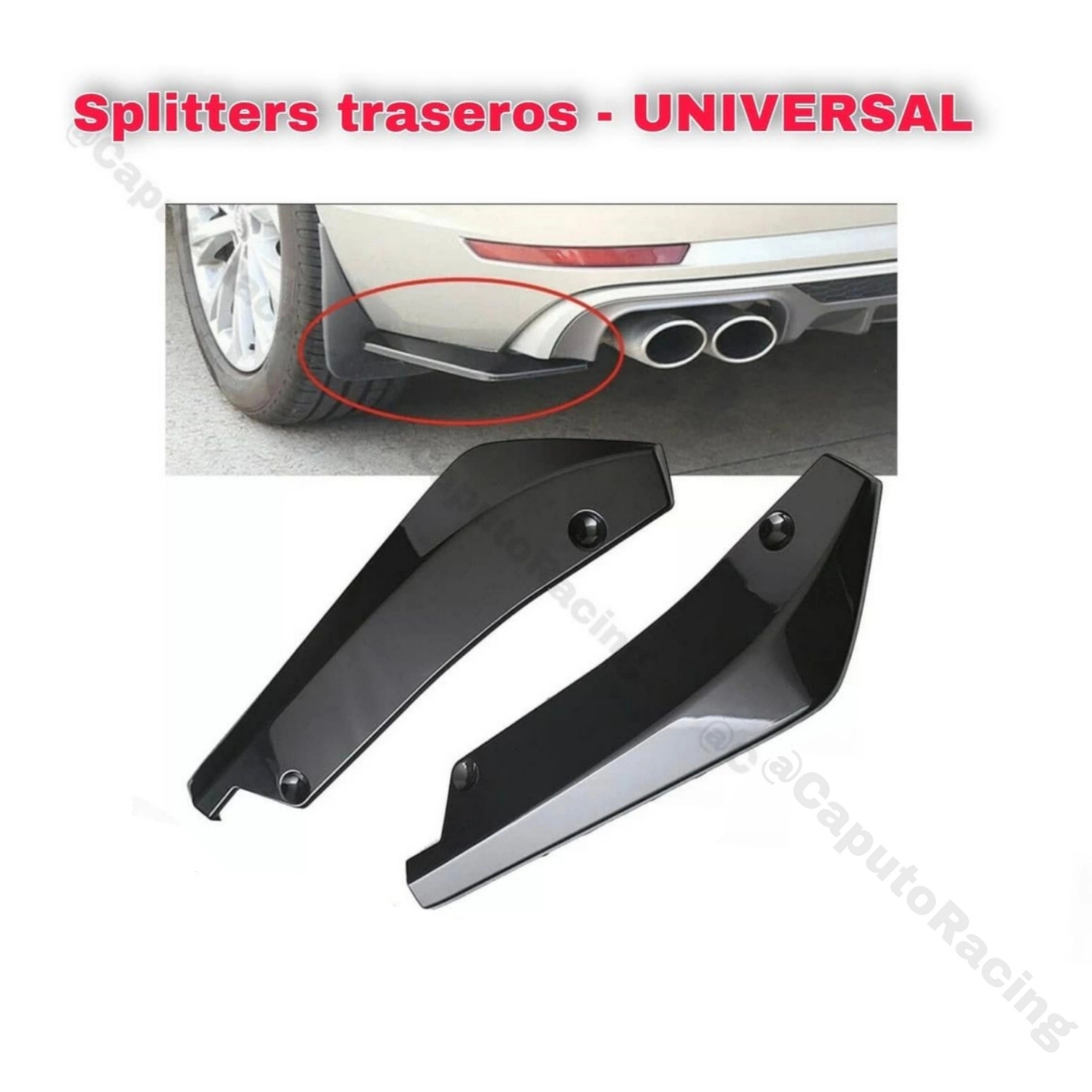 SPLITTERS TRASEROS UNIVERSALES 