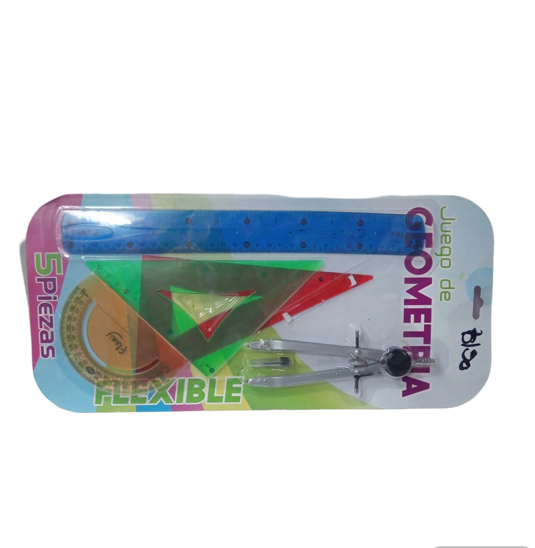 Juego de geometría 5 piezas