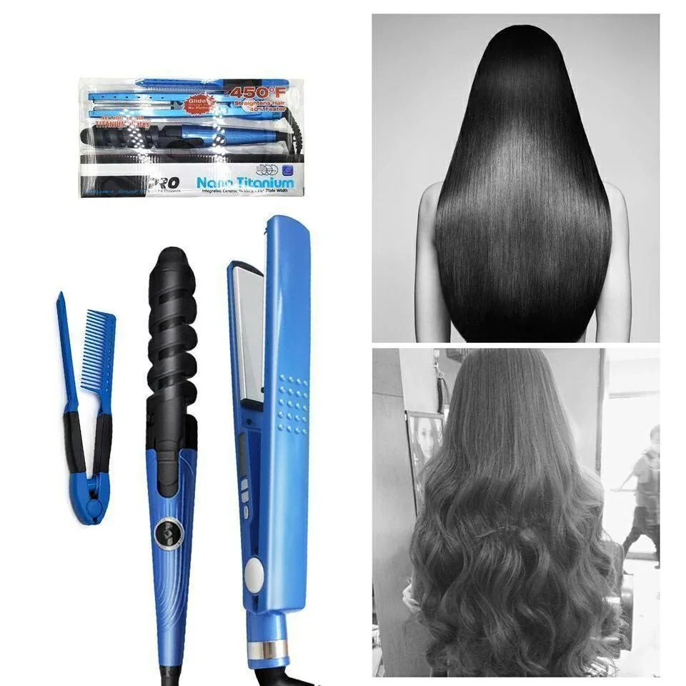 💜💜SET NANO TITANIUM Plancha   3 en 1💜💜 3