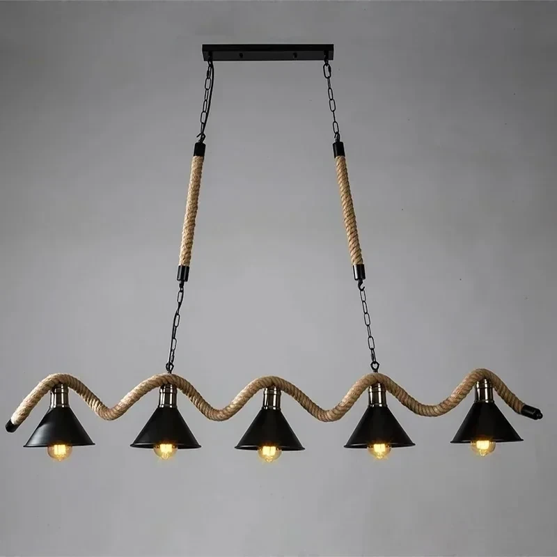 LAMPARA COLGANTE RUSTICA CAPANAS 5L E27