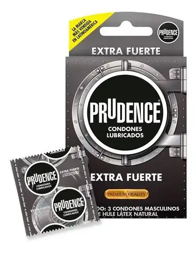 Condones Lubricados Prudence Extra Fuerte