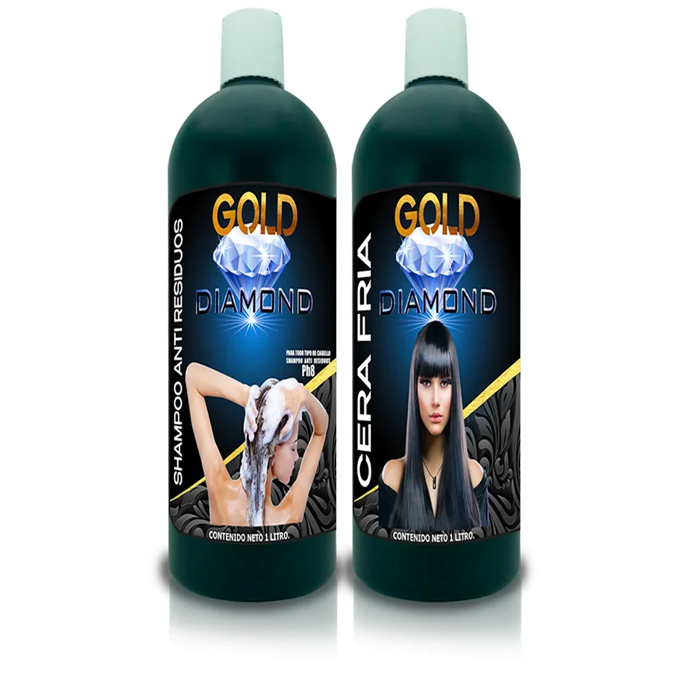 Keratina Gold Diamond 2 pasos Cera Fria